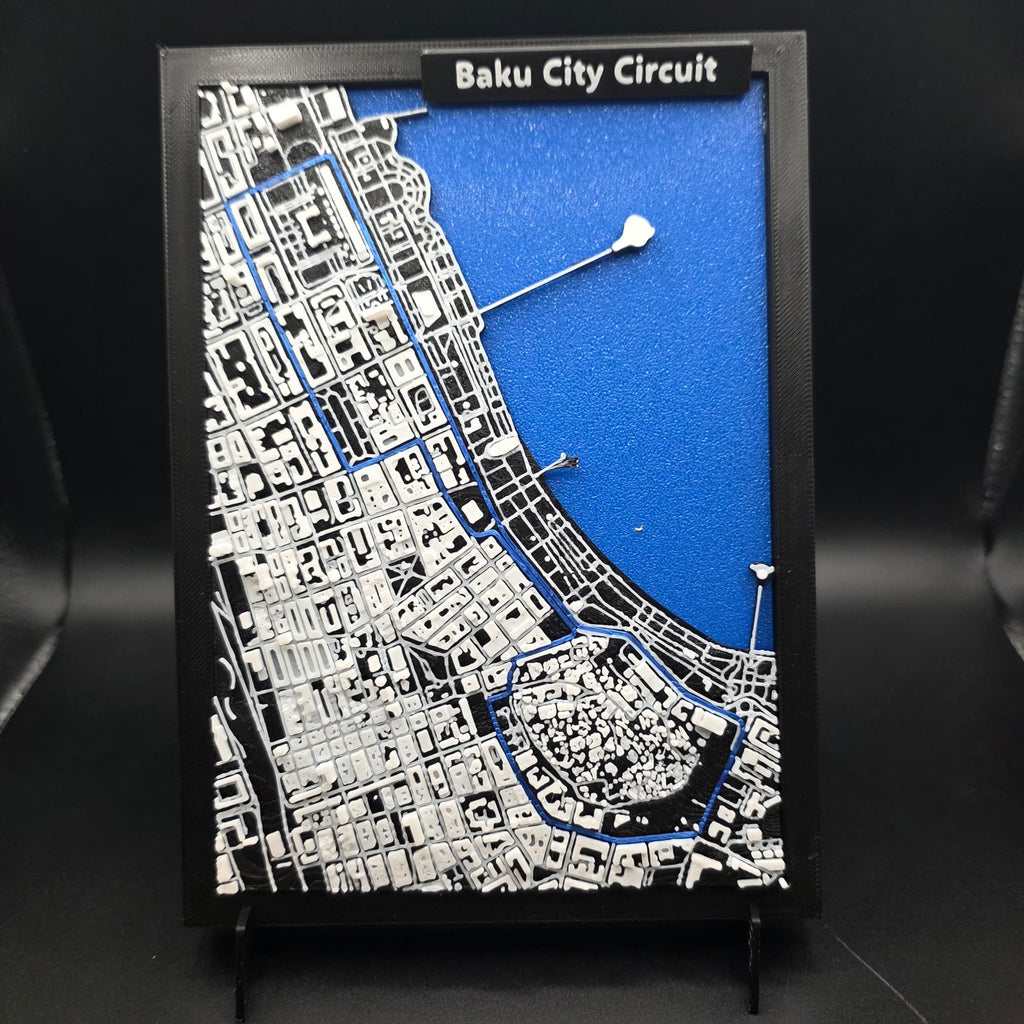 Topografia Circuito Baku City – Azerbaijão