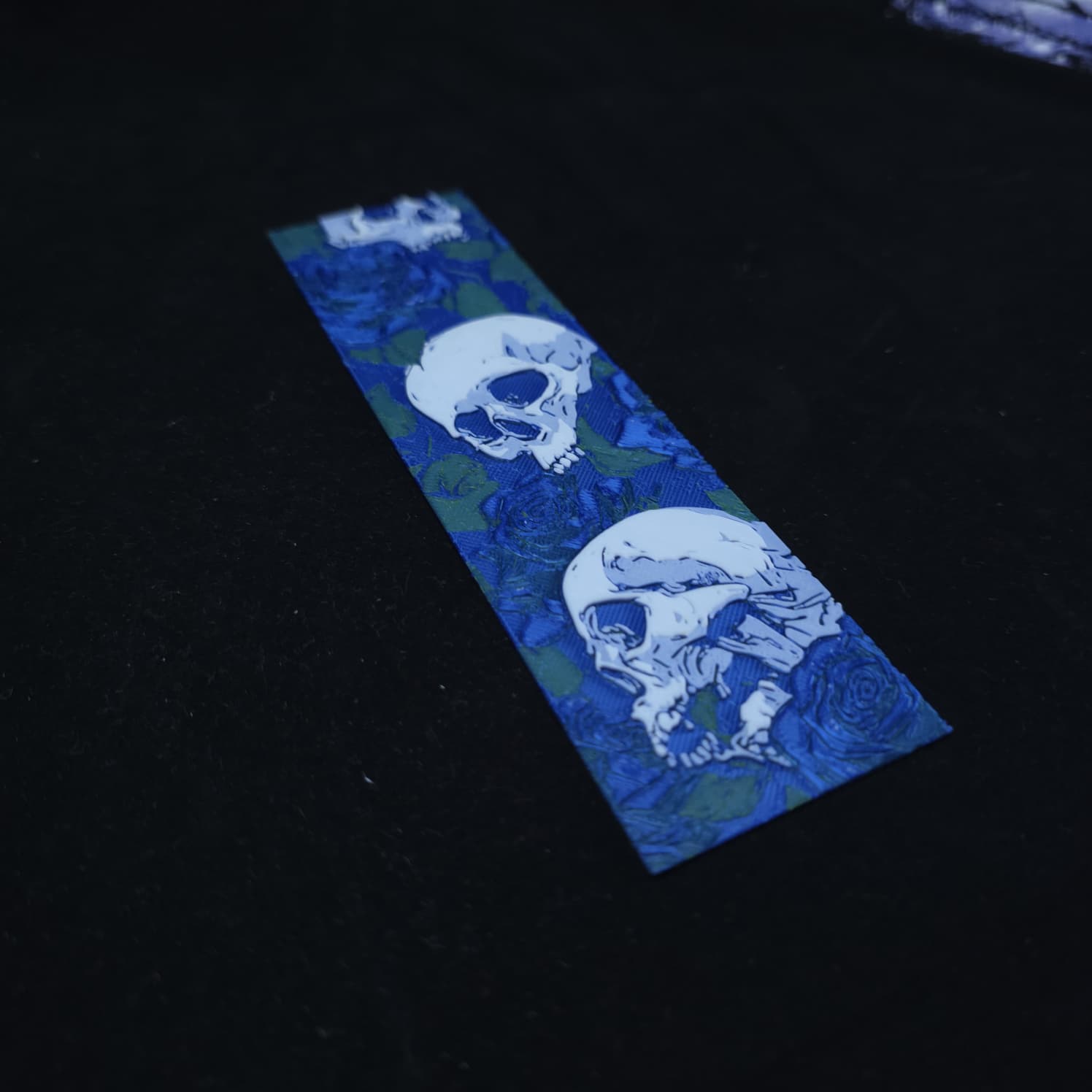 Marca-Páginas Blue Skull Roses