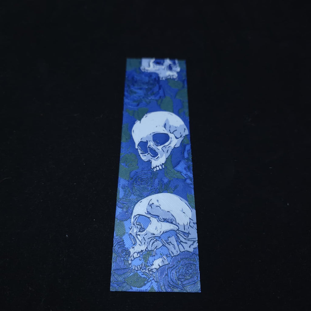 Marca-Páginas Blue Skull Roses