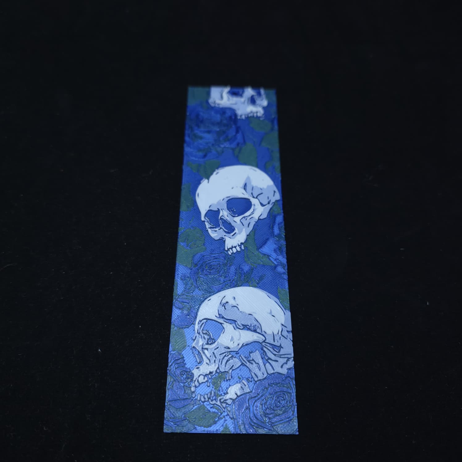 Marca-Páginas Blue Skull Roses