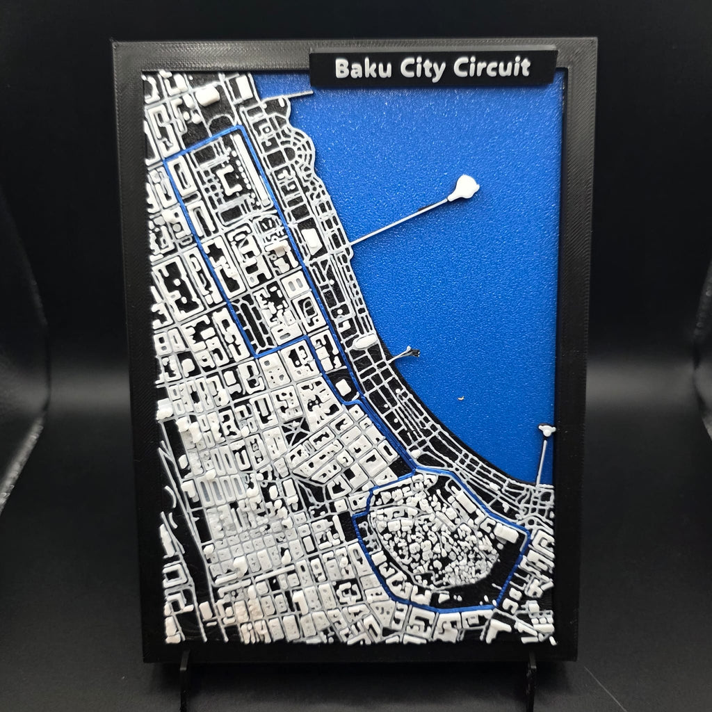 Topografia Circuito Baku City – Azerbaijão